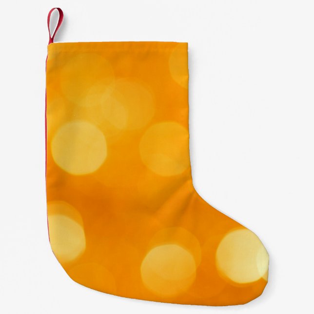 Abstract background blur small christmas stocking (Front)
