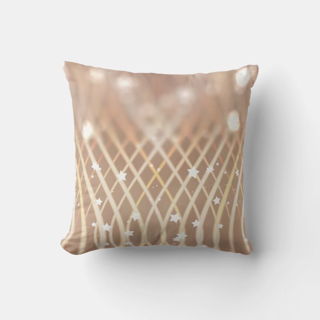 Abstract background. brown background with waves a throw pillow (Front)