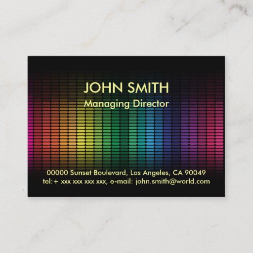 Customizable Abstract Background Business Card