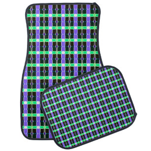 abstract background, colored tartan pattern, moder car floor mat