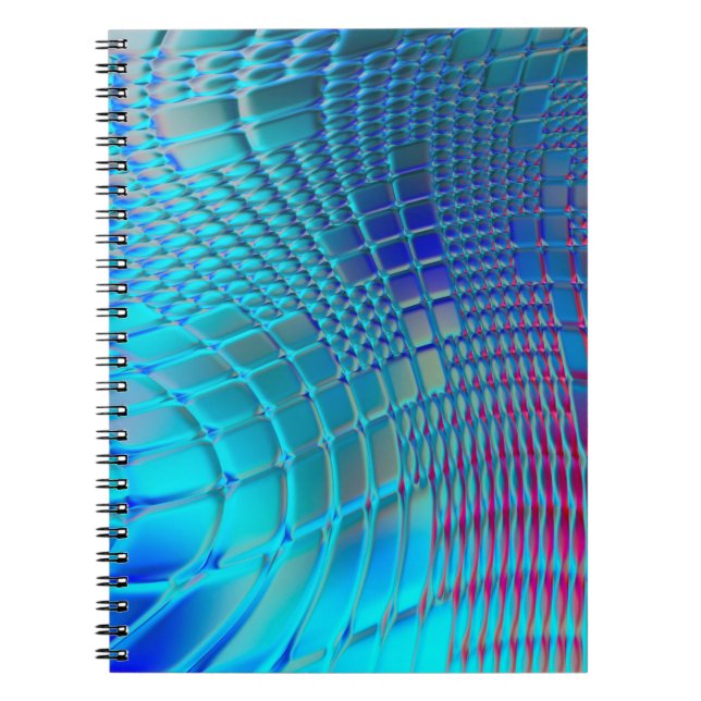 Abstract background. Colorful wavy design wallpape Notebook (Front)