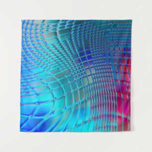 Abstract background. Colorful wavy design wallpape Tapestry