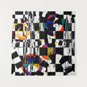 abstract background composition, with strokes, spl tapestry