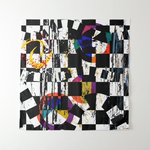 abstract background composition with strokes spl tapestry