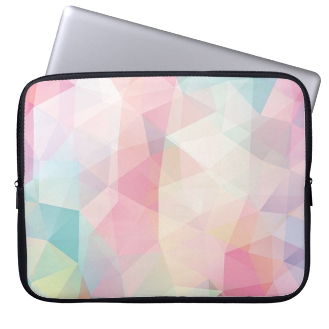 abstract background consisting of trianglesbackgro laptop sleeve (Front)