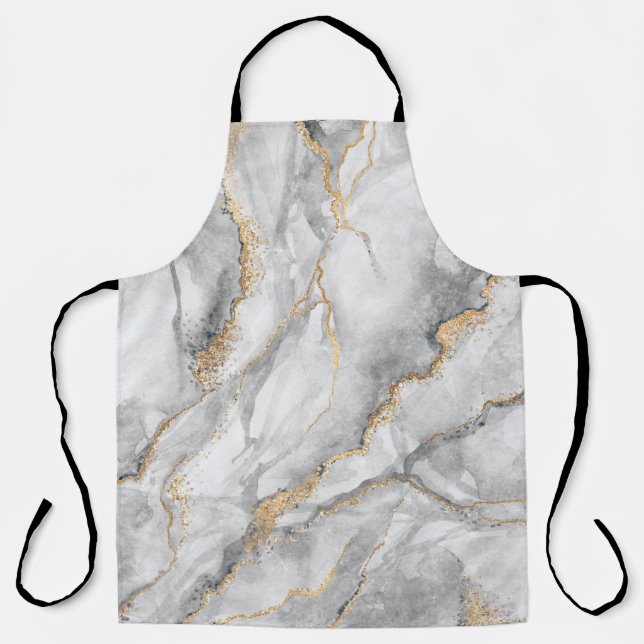 abstract background, creative texture of white mar apron (Front)