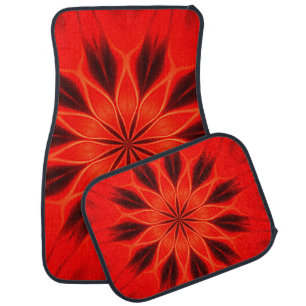 Abstract background. Geometric oriental kaleidosco Car Floor Mat