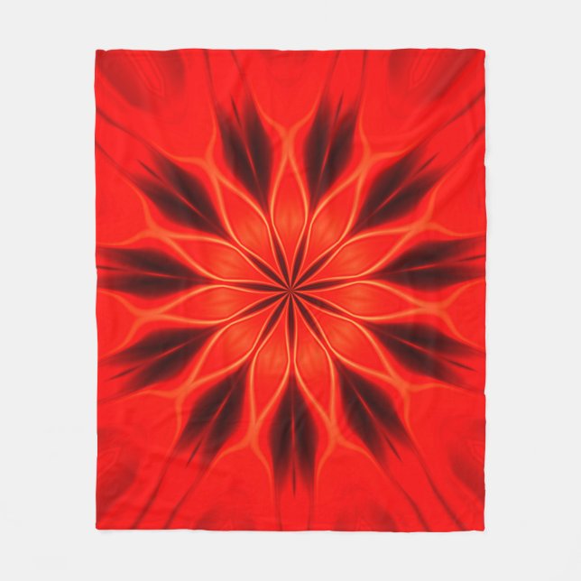 Abstract background. Geometric oriental kaleidosco Fleece Blanket (Front)
