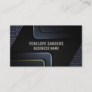 Abstract Background Gold Dot Pattern Business Card
