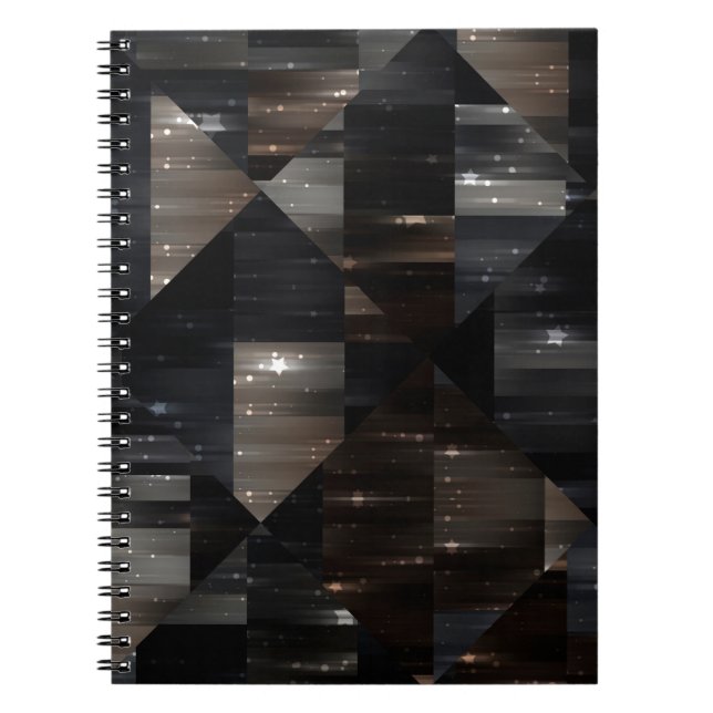 abstract background. gray mosaic illustration digi notebook (Front)