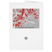 Abstract Background Greeting Card (Back)