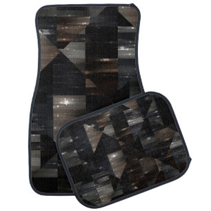 abstract background. grey mosaic illustration digi car floor mat
