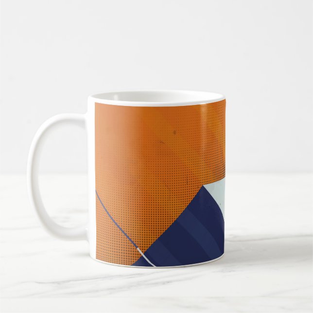  Abstract Background. Grunge texture. Triangle geo Coffee Mug (Left)