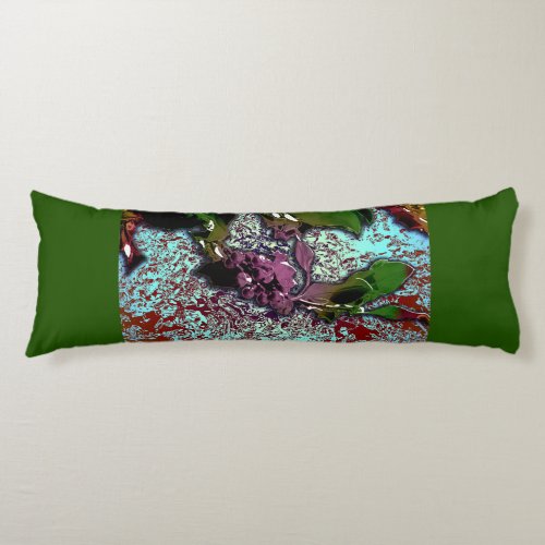 Abstract Background_Holly Branch Body Pillow