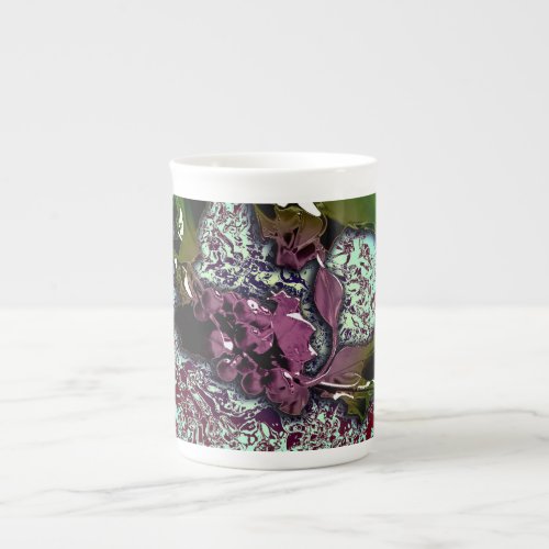 Abstract Background_Holly Branch Bone China Mug