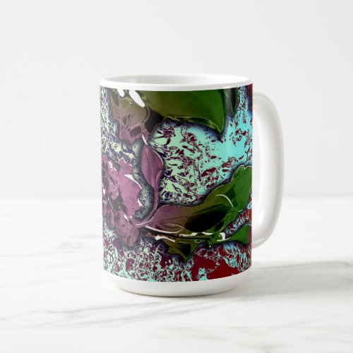 Abstract Background_Holly Branch Coffee Mug