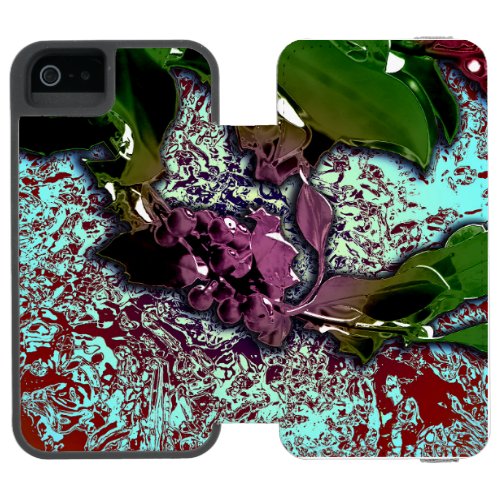 Abstract Background_Holly Branch iPhone SE55s Wallet Case