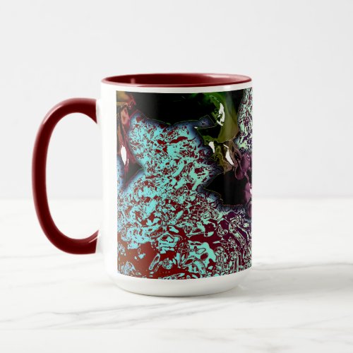 Abstract Background_Holly Branch Mug