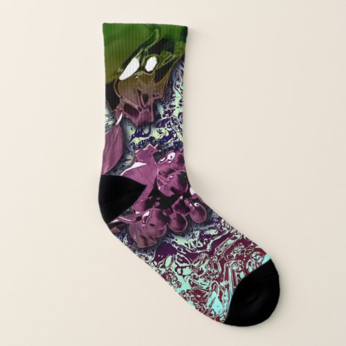 Abstract Background_Holly Branch Socks