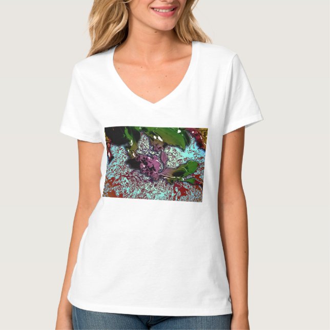 Abstract Background_Holly Branch T-Shirt (Front)