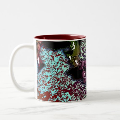 Abstract Background_Holly Branch Two_Tone Coffee Mug