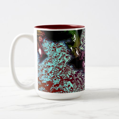 Abstract Background_Holly Branch Two_Tone Coffee Mug