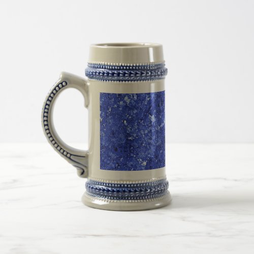 Abstract Background in Cobalt Blue Beer Stein