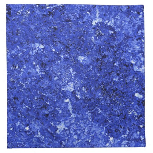 Abstract Background in Cobalt Blue Cloth Napkin