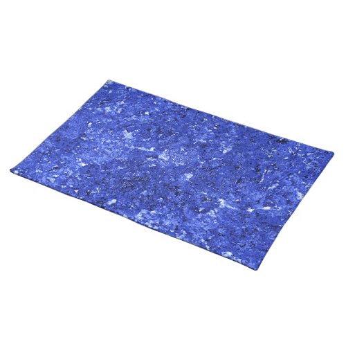 Abstract Background in Cobalt Blue Cloth Placemat