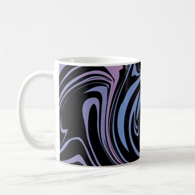 Abstract background. Liquid marble. Background flu Coffee Mug (Left)