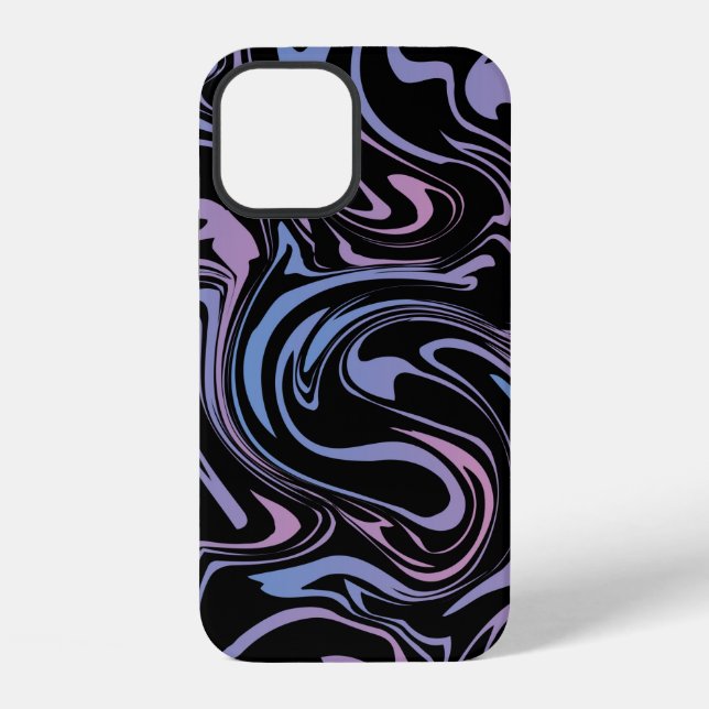 Abstract background. Liquid marble. Background flu Iphone Case (Back)