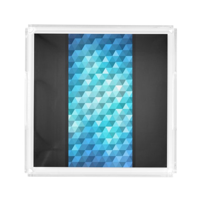 Abstract background made of mosaic pattern acrylic tray (Front)
