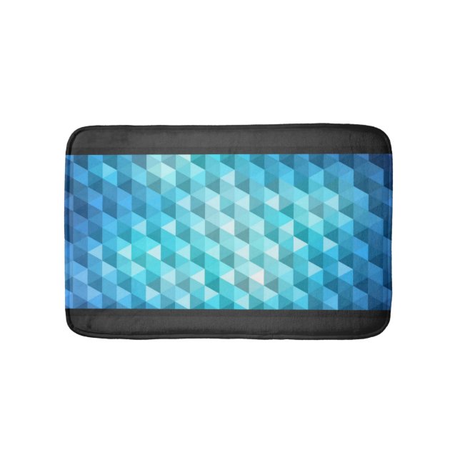 Abstract background made of mosaic pattern bathroom mat (Front)