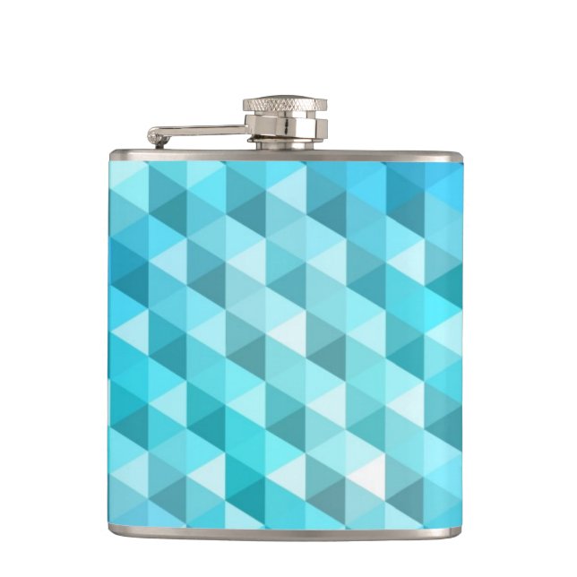 Abstract background made of mosaic pattern flask (Front)