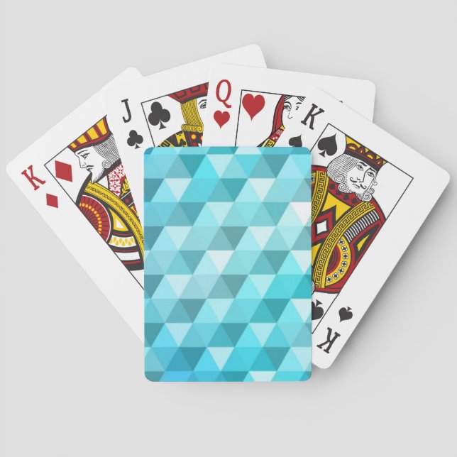 Abstract background made of mosaic pattern poker cards (Back)