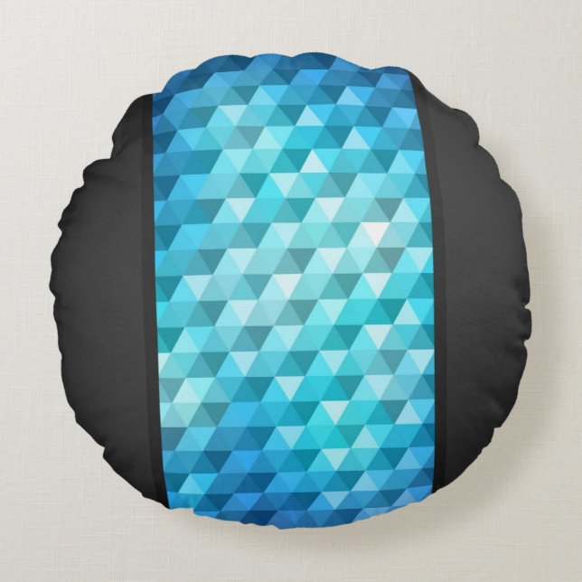 Abstract background made of mosaic pattern round pillow (Front)