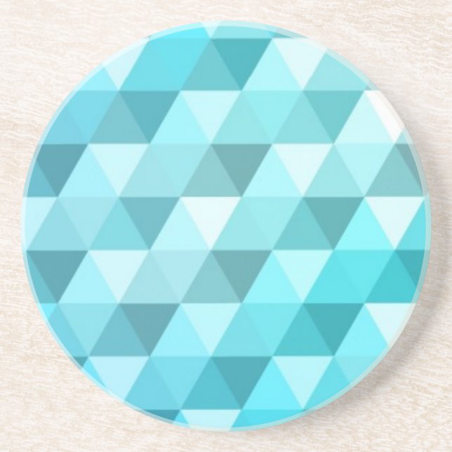 Abstract background made of mosaic pattern sandstone coaster (Front)