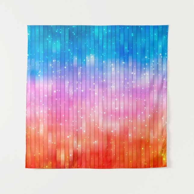 Abstract background. multicolored shiny background tapestry (Front)