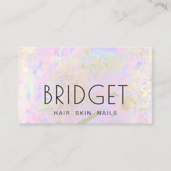 Abstract Background Opal Inspired Business Card by amoredesign at Zazzle
