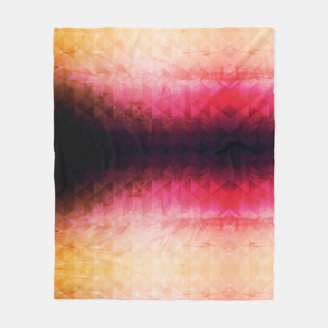 Abstract Background Personalized Fleece Blanket (Front)
