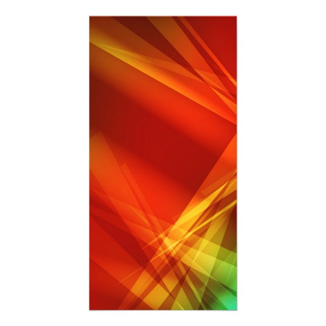 Abstract-Background RED YELLOW GREEN DIGITAL RANDO Card (Front)