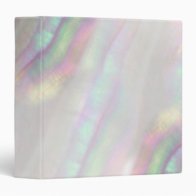 abstract background shell inspired 3 ring binder (Front/Spine)