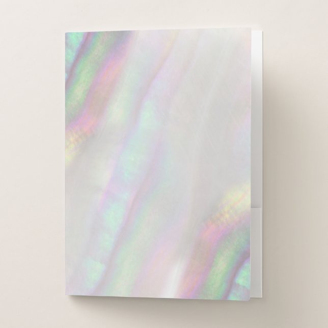 abstract background shell inspired pocket folder (Front)