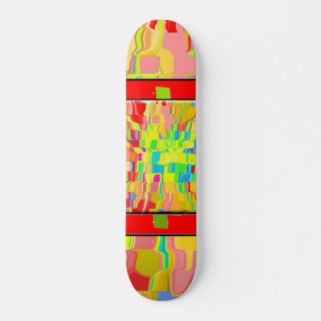 Abstract Background Skateboard Deck (Front)
