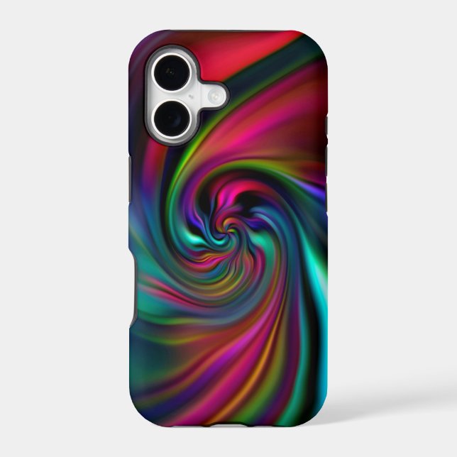 Abstract Background Spirals Soft I Iphone Case (Back)