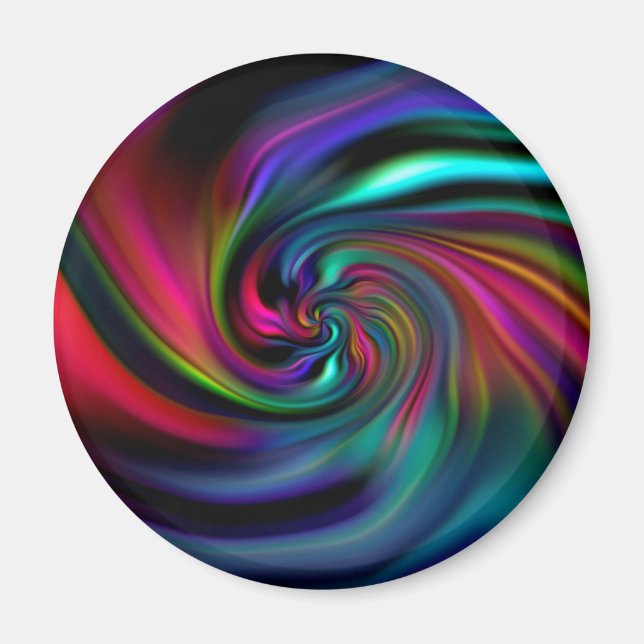 Abstract Background Spirals Soft I Magnet (Front)