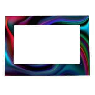 Abstract Background Spirals Soft I Magnetic Picture Frame