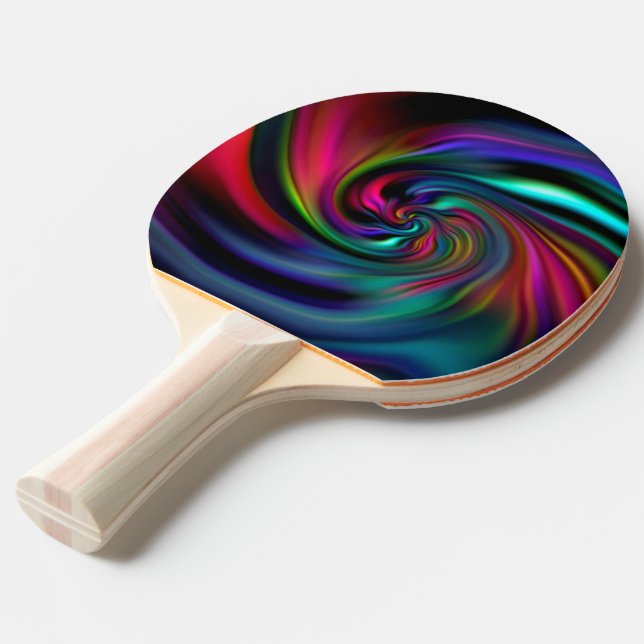 Abstract Background Spirals soft I Ping-Pong Paddle (Front Angle)