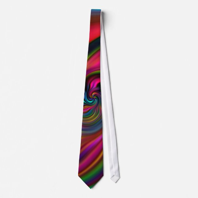 Abstract Background Spirals Soft I Tie (Front)