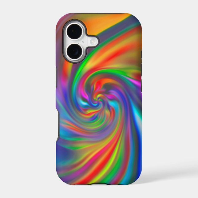 Abstract Background Spirals Soft II Iphone Case (Back)